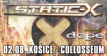 Náhledový obrázek události Static-X, Dope v Košiciach