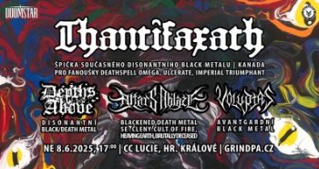Náhledový obrázek události Thantifaxath + Altars Ablaze + Depths Above + Voluptas
